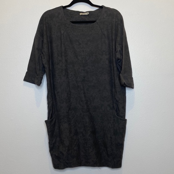 Wi & Co Made in Spain black and grey sweater dress Medium M - Picture 4 of 14